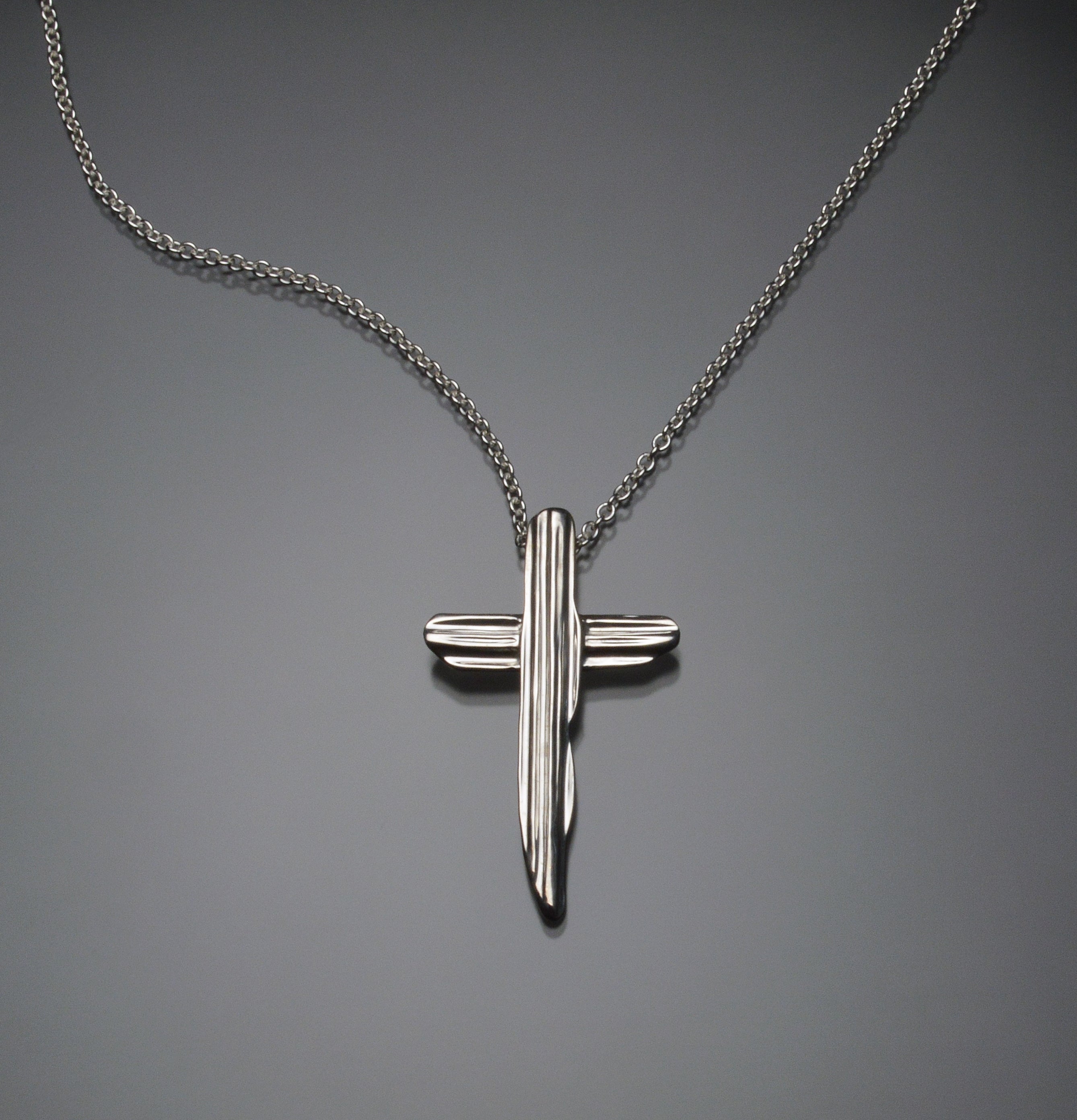 Angel Hair II Strawcast Cross Pendant