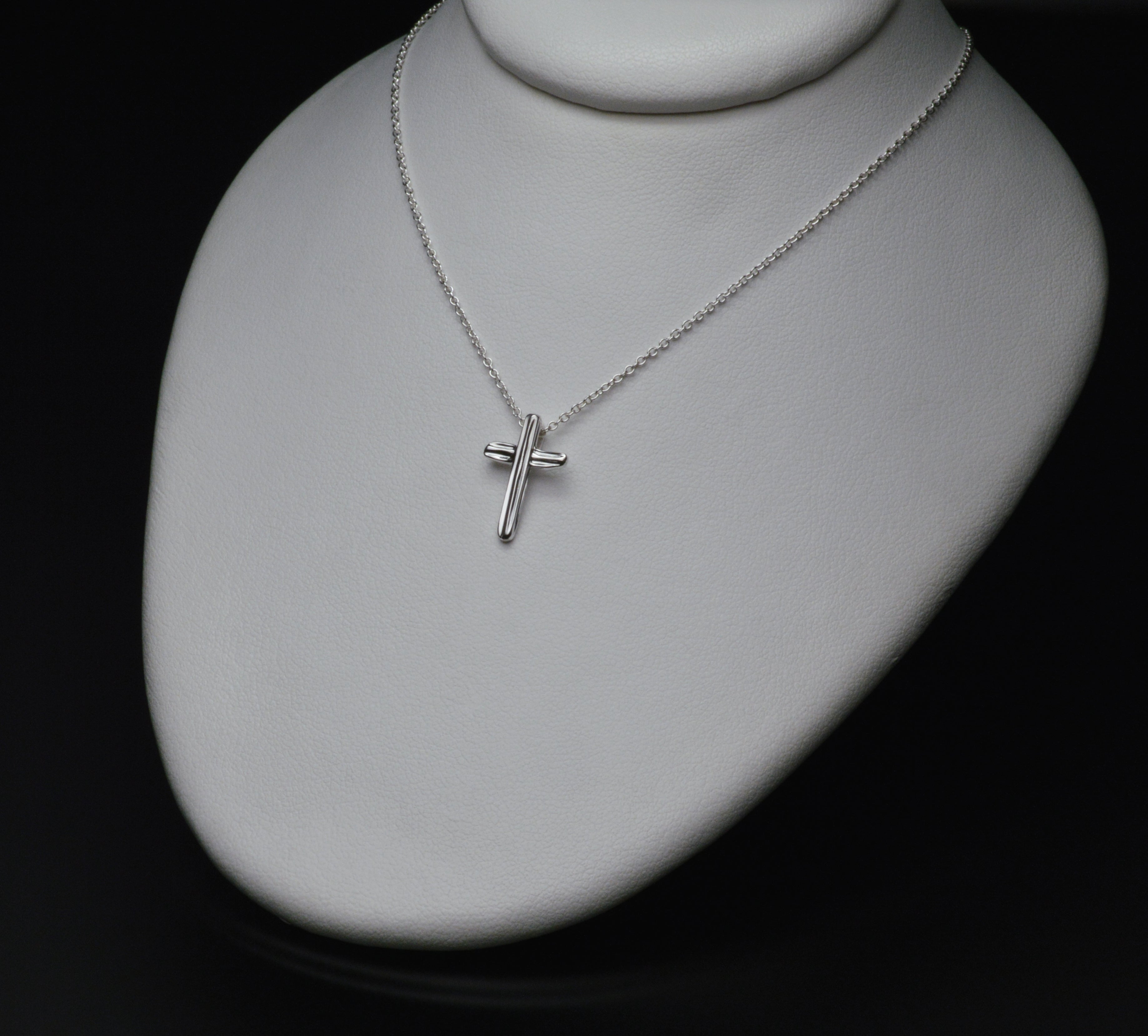 Angel Hair IV Strawcast Cross Pendant
