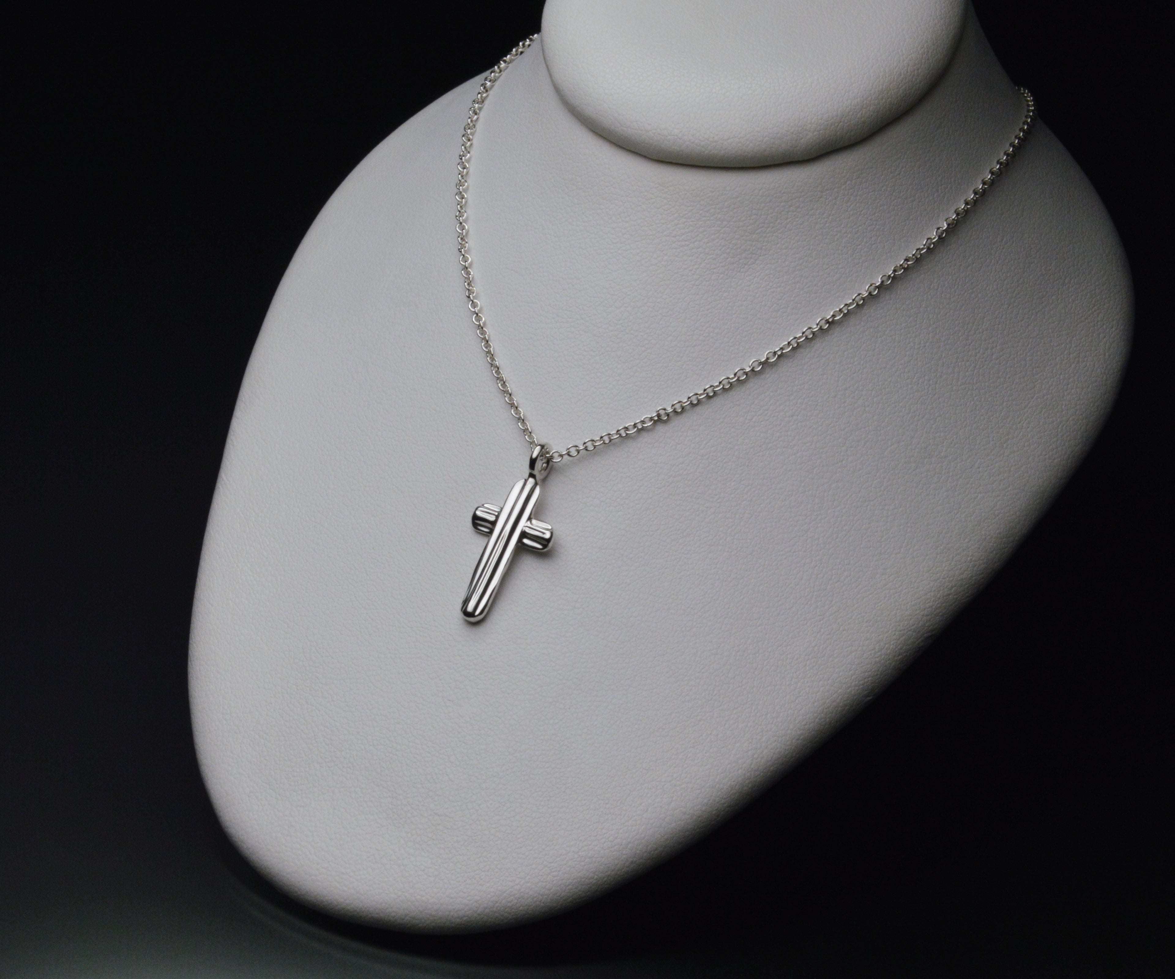 Angel Hair V Strawcast Cross Pendant