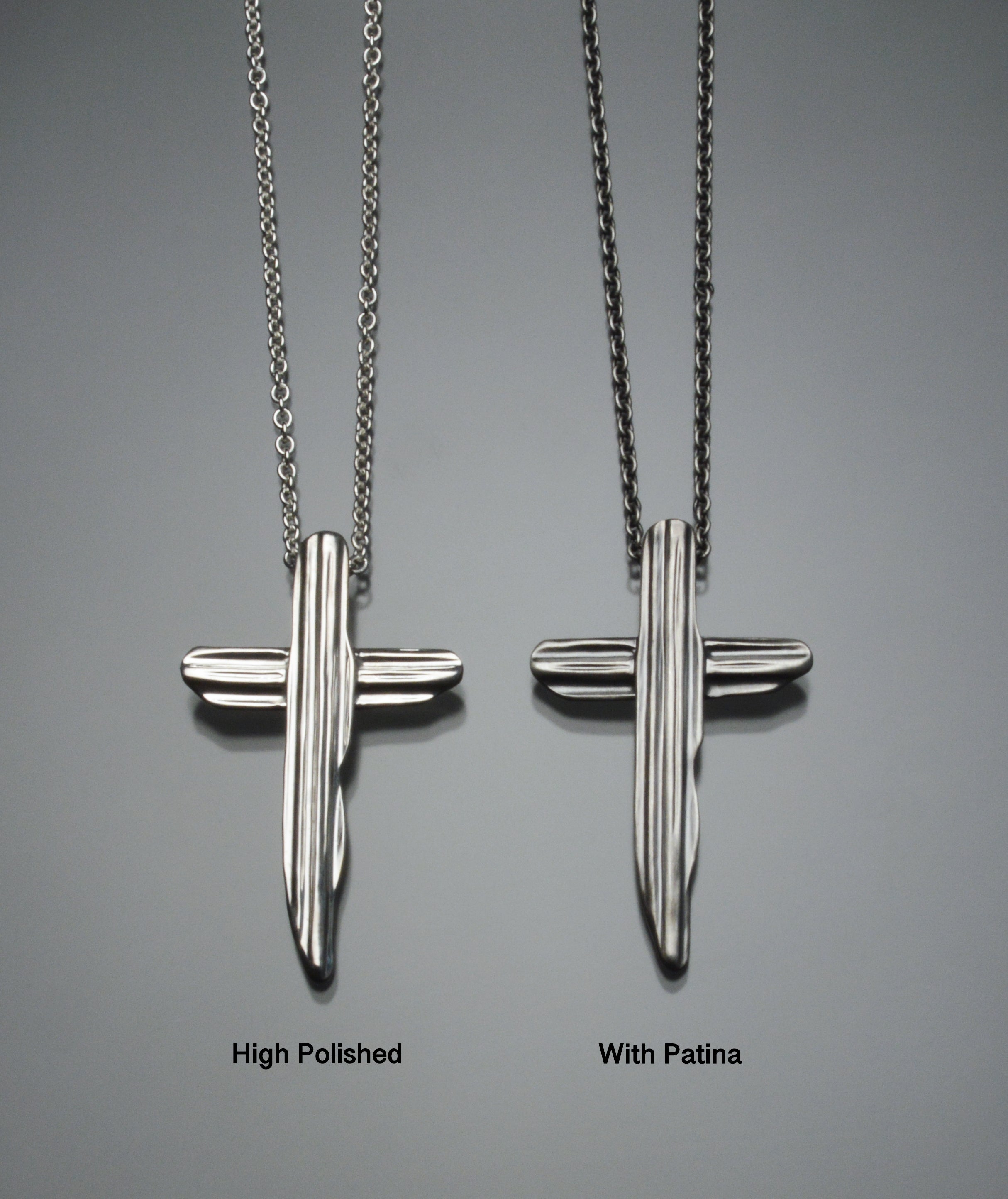 Angel Hair II Strawcast Cross Pendant