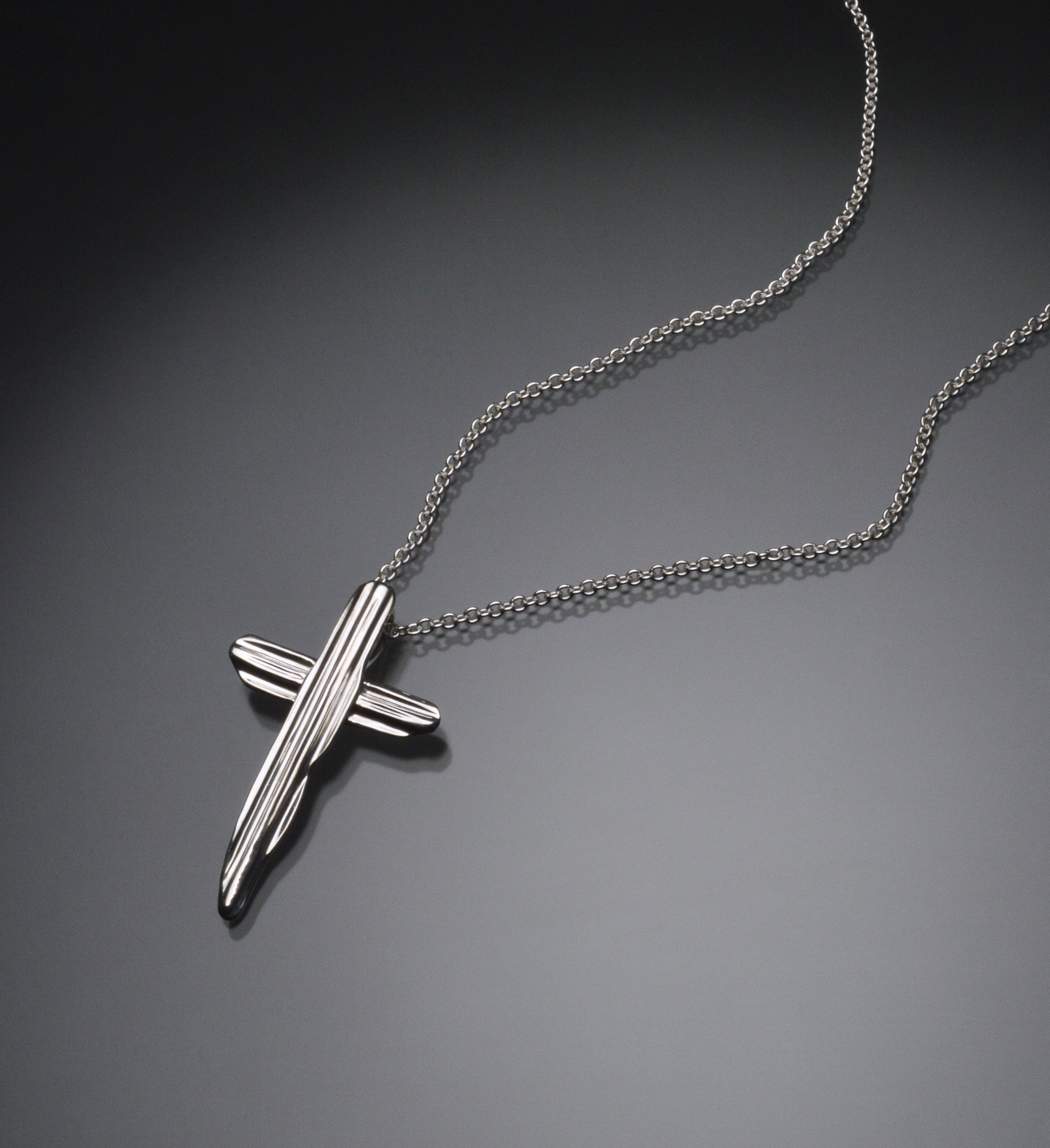 Angel Hair II Strawcast Cross Pendant
