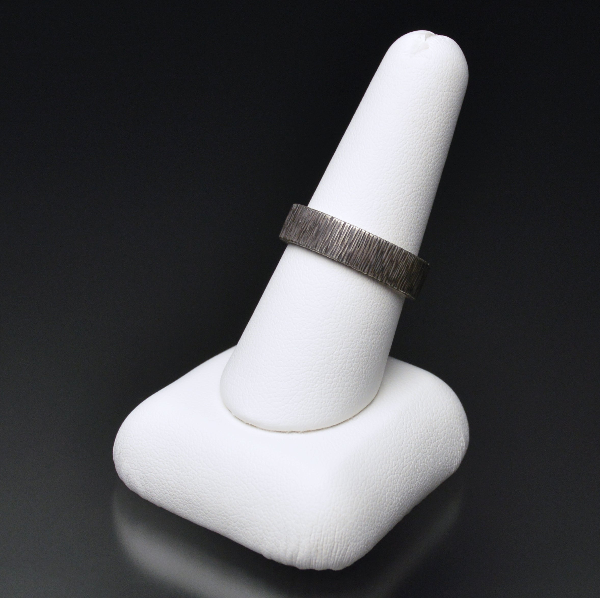 Bark Texture Band Ring