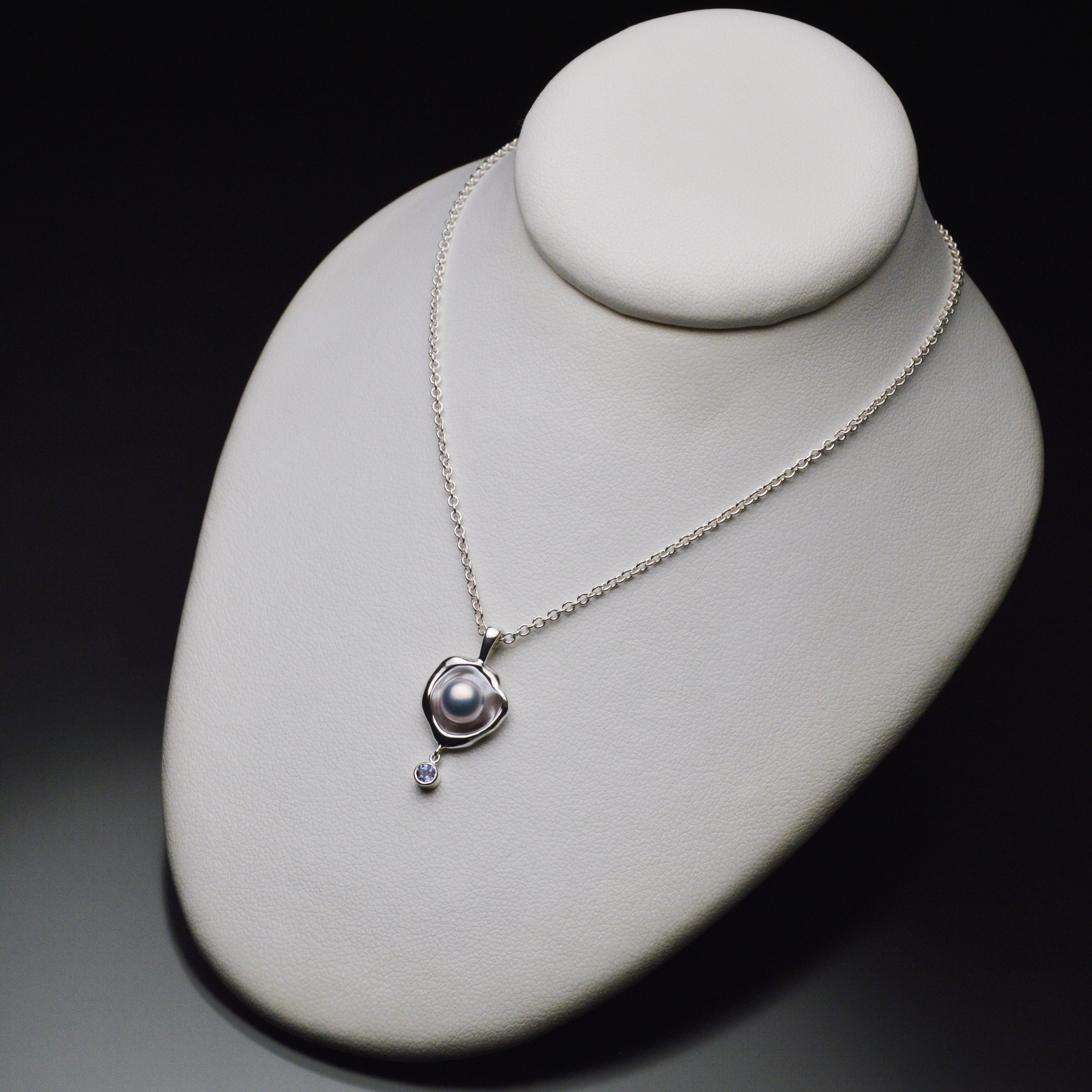 Makena Watercast Pendant with Stone Accent