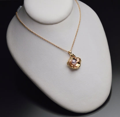 Gold Chia Watercast Pendant