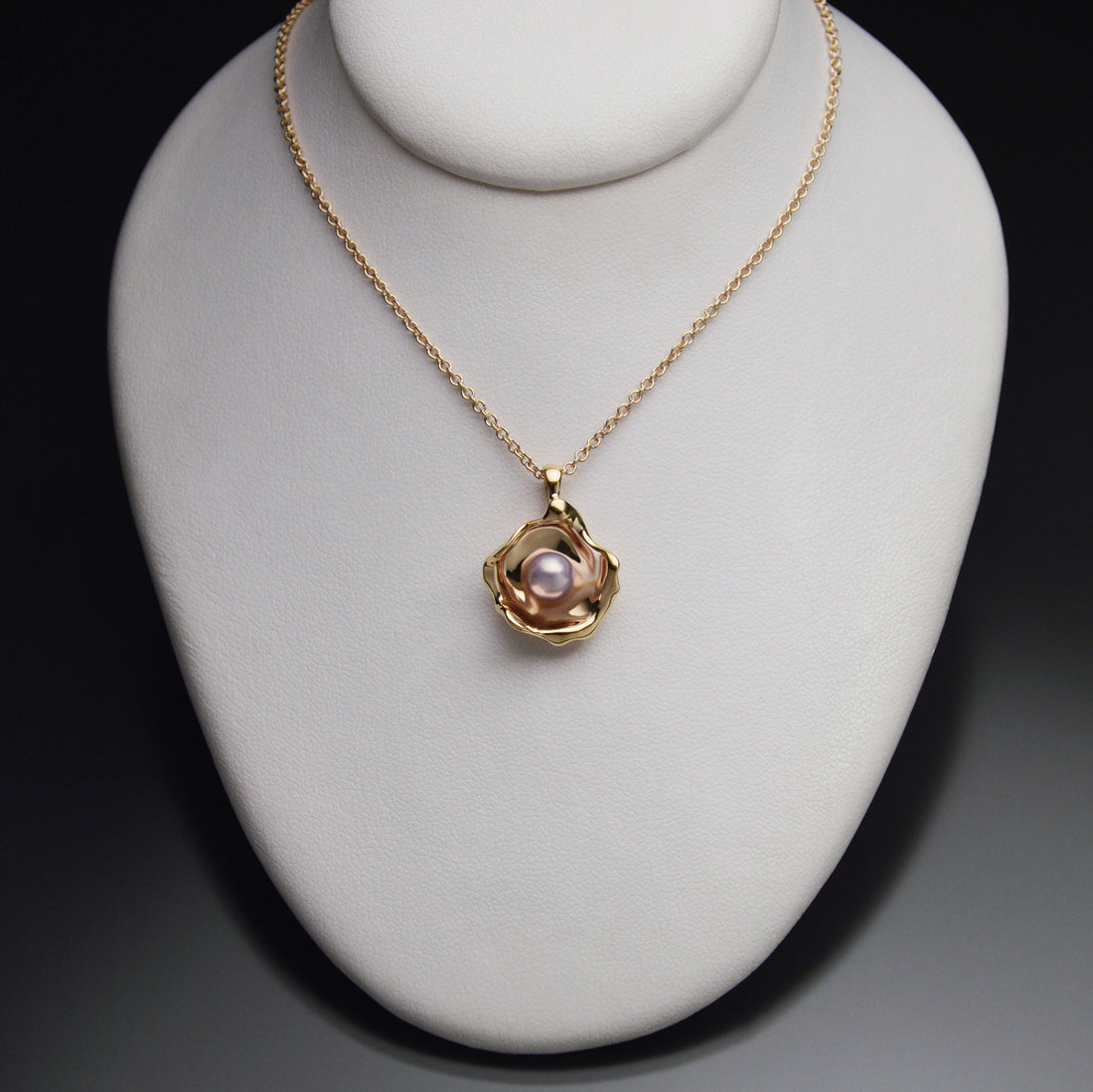 Gold Chia Watercast Pendant