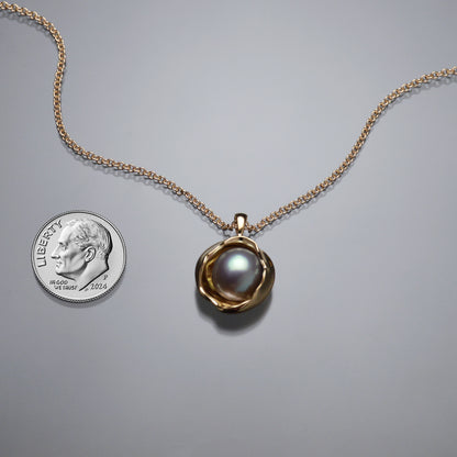 Gold Juno Watercast Pendant