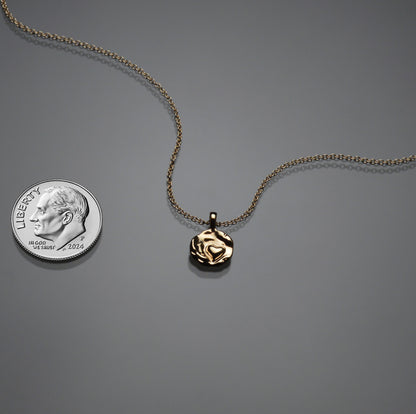 Gold Sardara Watercast Heart Pendant
