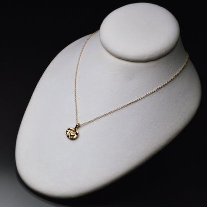 Gold Sardara Watercast Heart Pendant