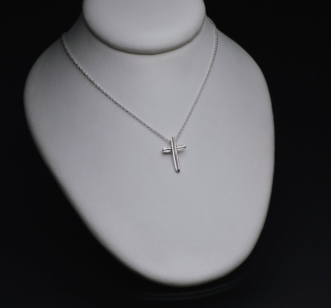 Angel Hair IV Strawcast Cross Pendant