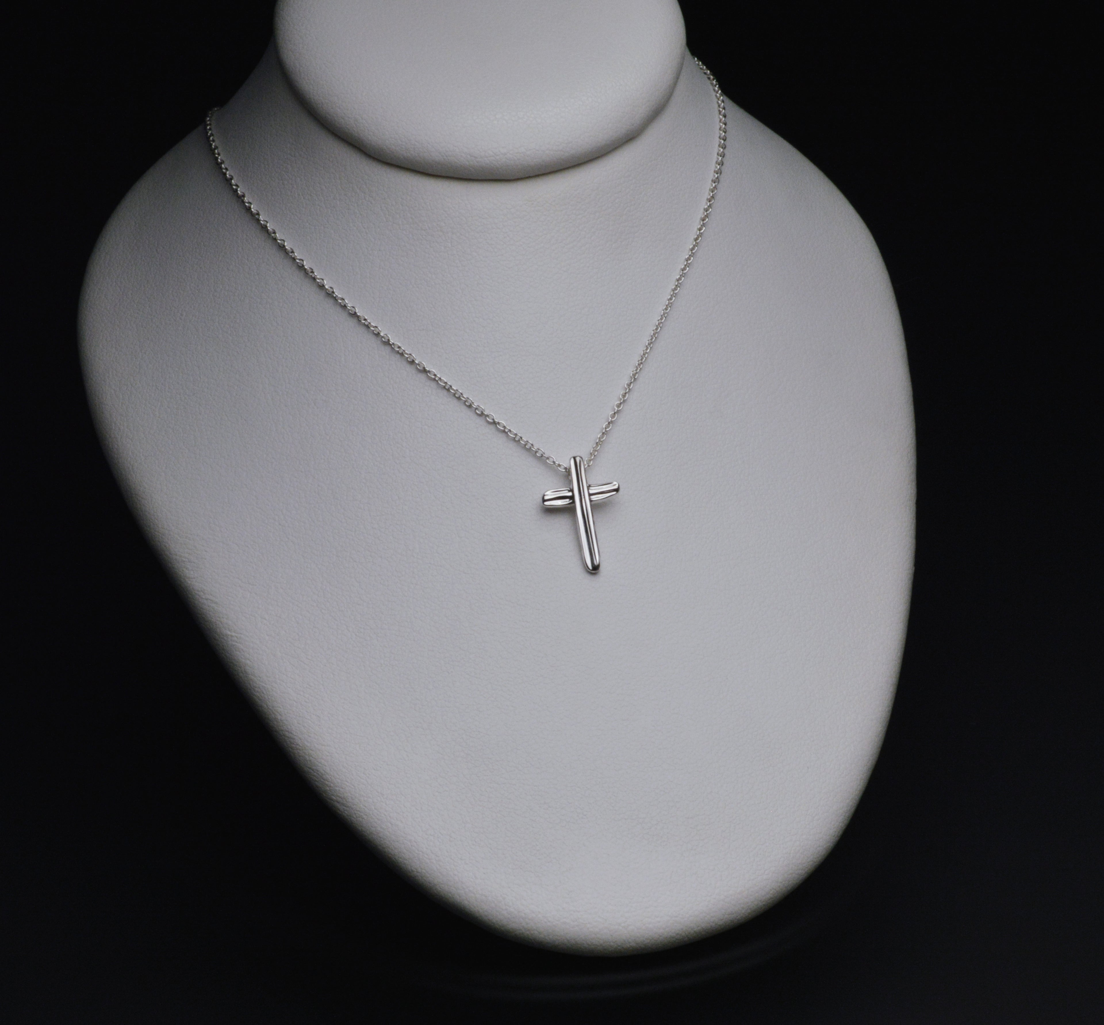 Angel Hair IV Strawcast Cross Pendant