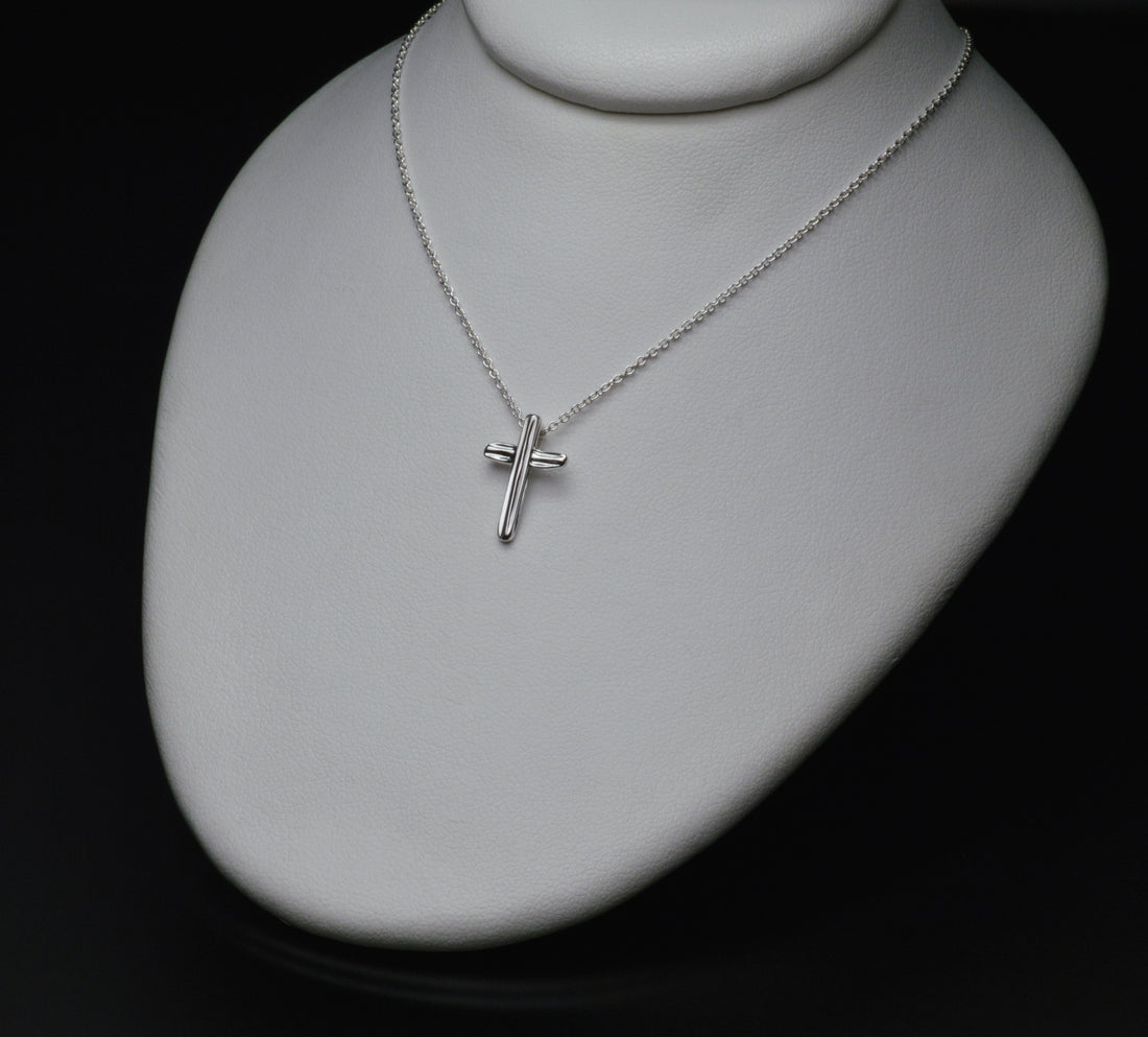 Angel Hair IV Strawcast Cross Pendant
