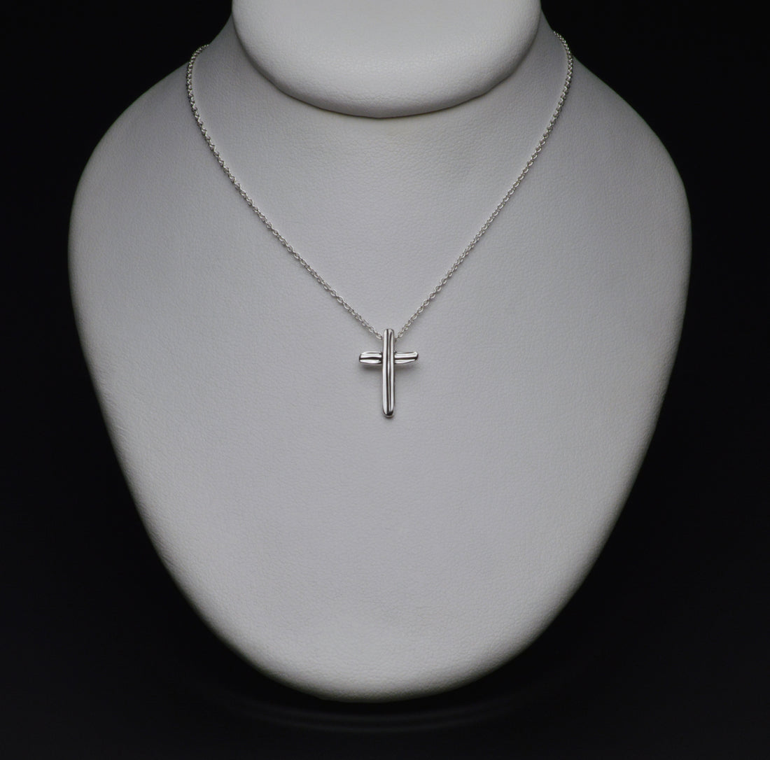 Angel Hair IV Strawcast Cross Pendant