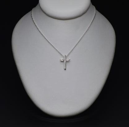 Angel Hair IV Strawcast Cross Pendant