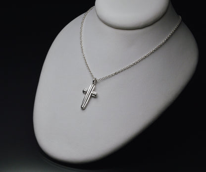 Angel Hair V Strawcast Cross Pendant