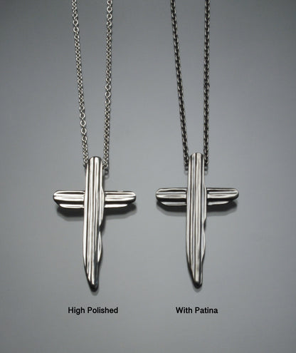 Angel Hair II Strawcast Cross Pendant