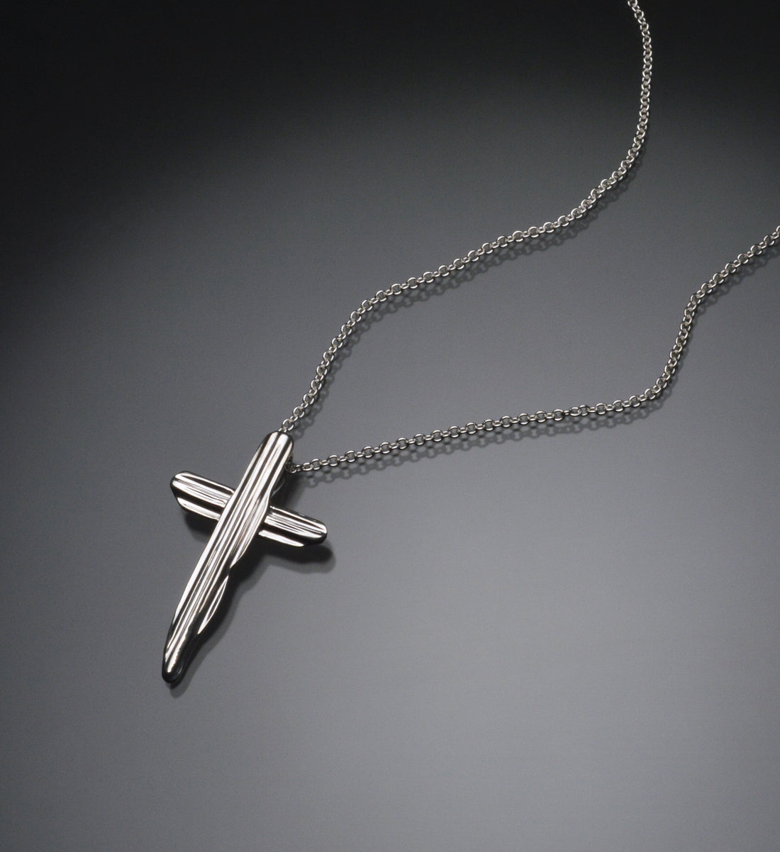 Angel Hair II Strawcast Cross Pendant