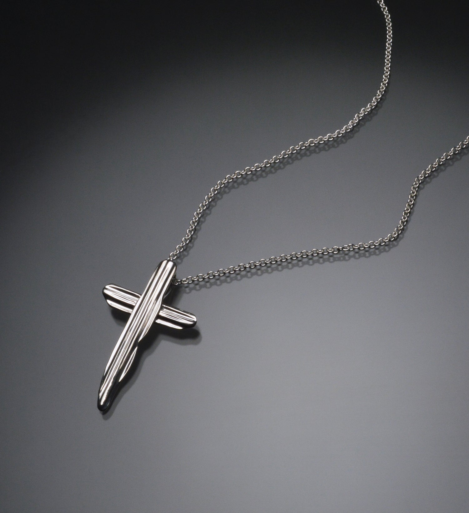 Angel Hair II Strawcast Cross Pendant