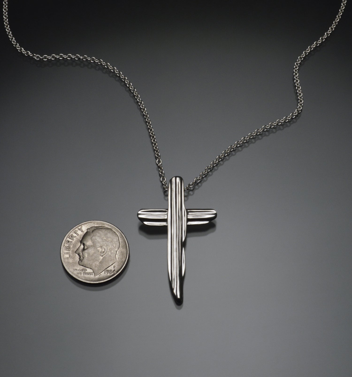 Angel Hair II Strawcast Cross Pendant