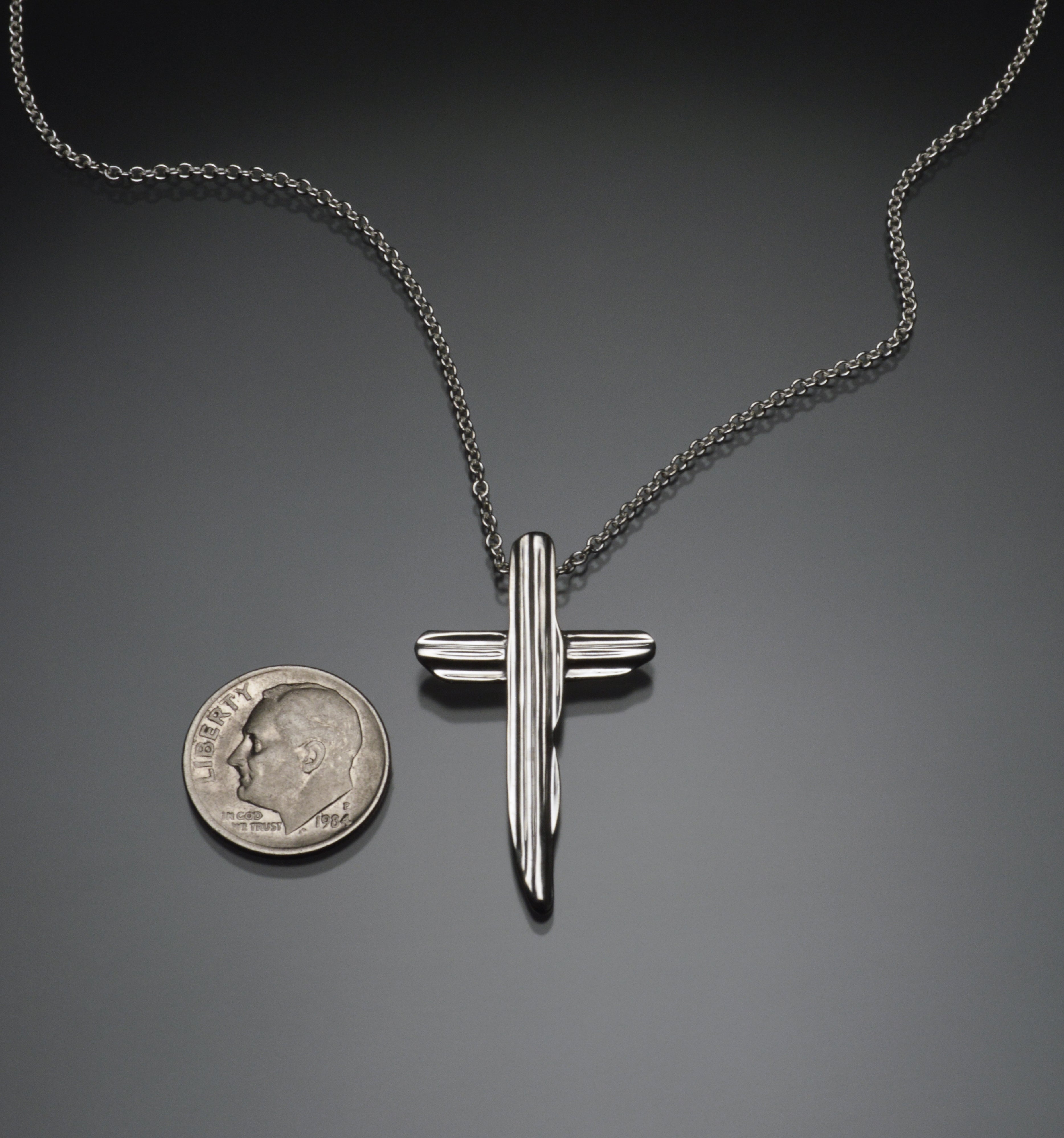 Angel Hair II Strawcast Cross Pendant