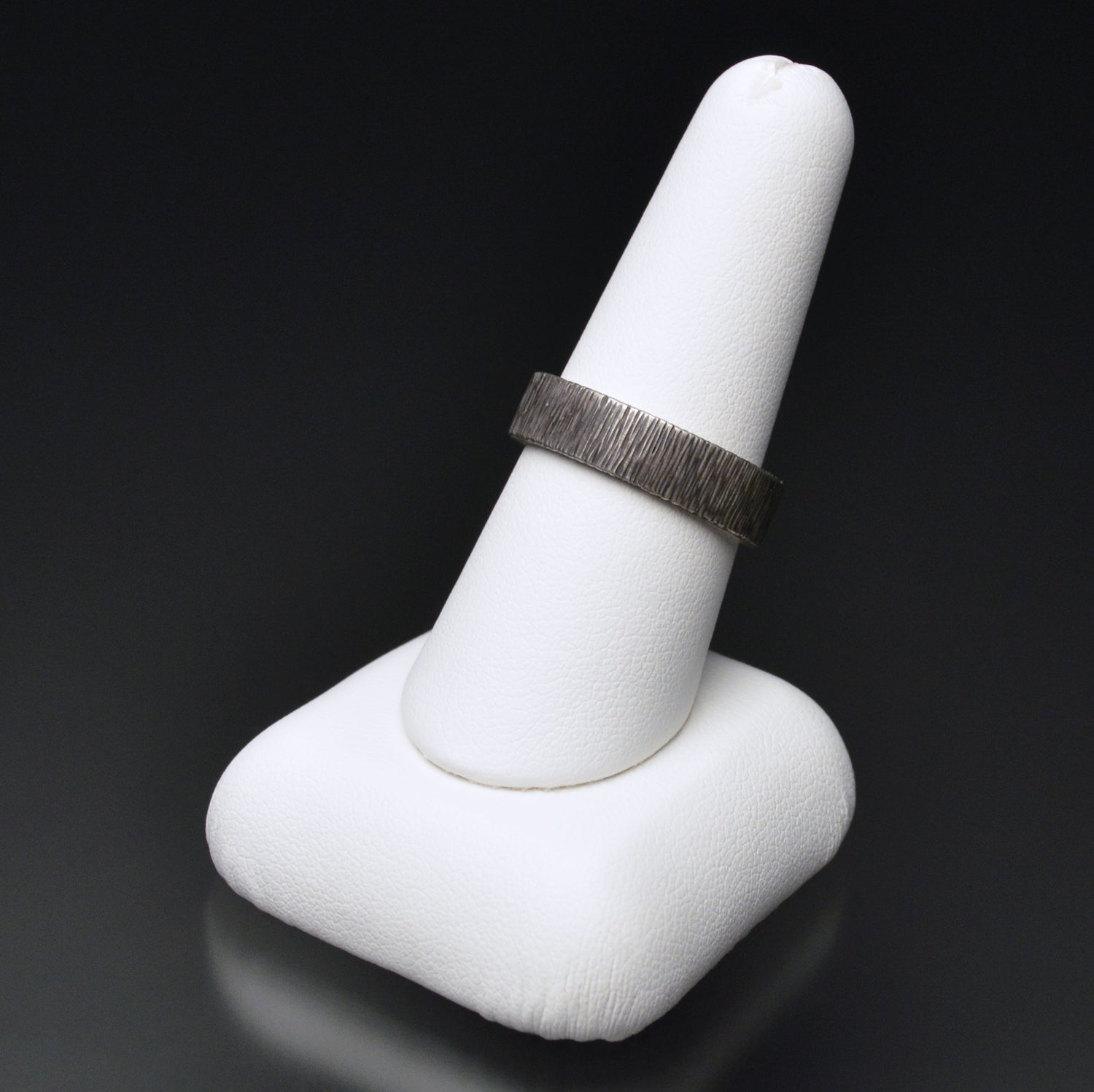 Bark Texture Band Ring