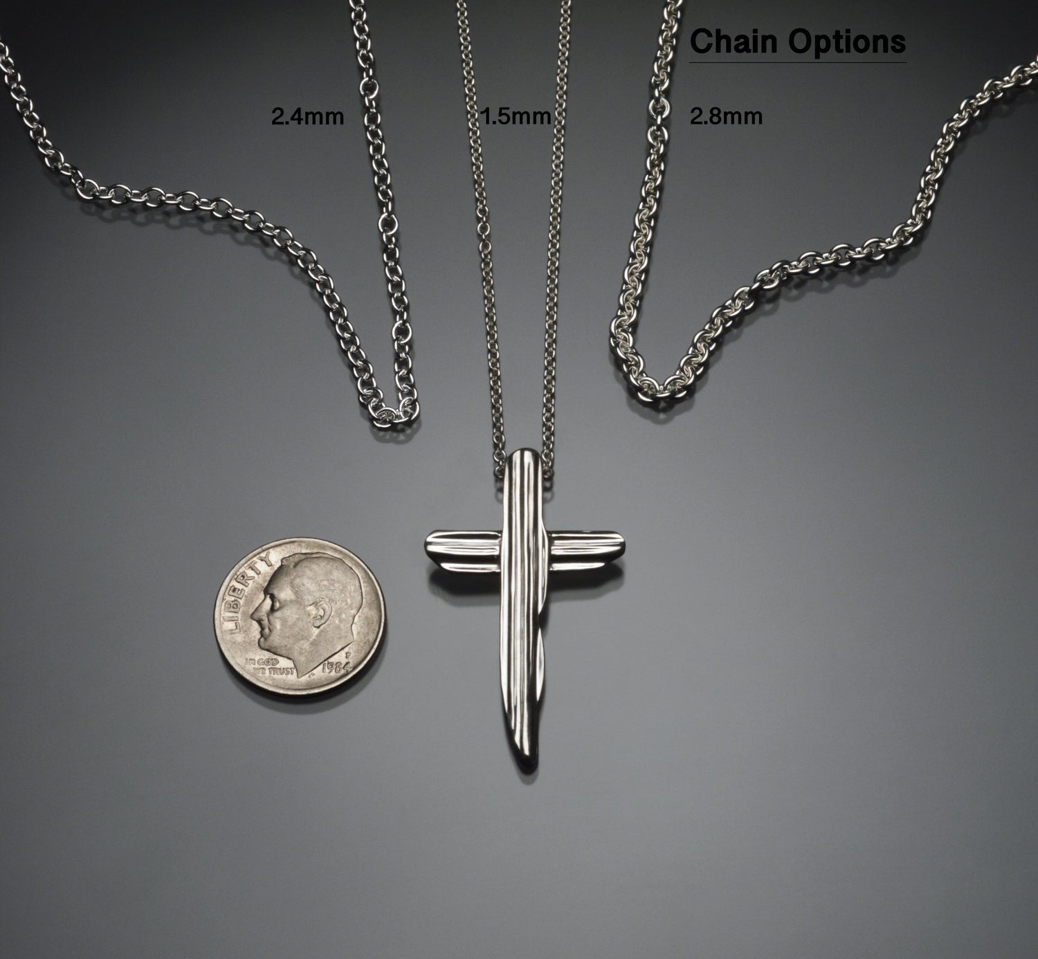 Angel Hair II Strawcast Cross Pendant