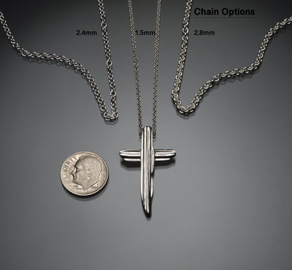 Angel Hair II Strawcast Cross Pendant