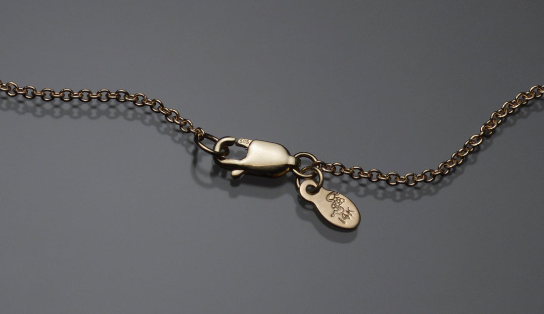 Gold Strawcast Bar Pendant with Dangles