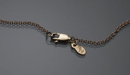 Gold Siena Strawcast Flower Pendant with Diamond