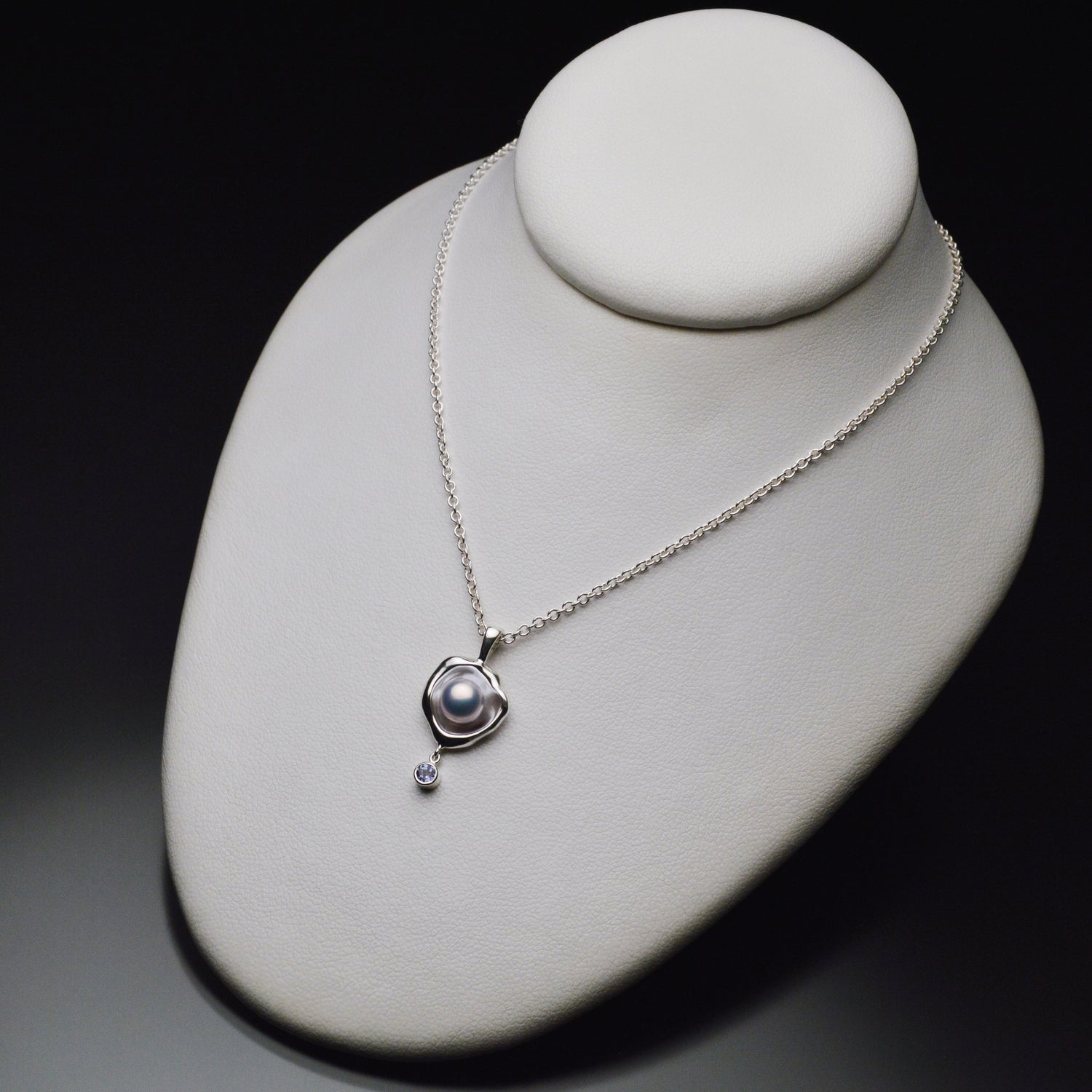 Makena Watercast Pendant with Stone Accent