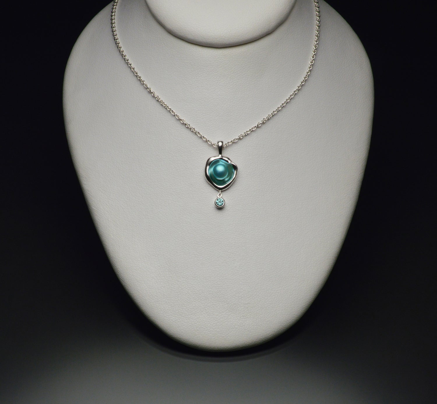 Makena Watercast Pendant with Stone Accent