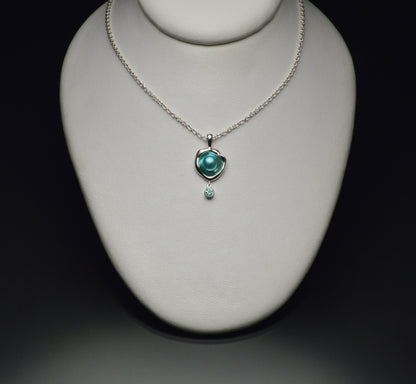 Makena Watercast Pendant with Stone Accent