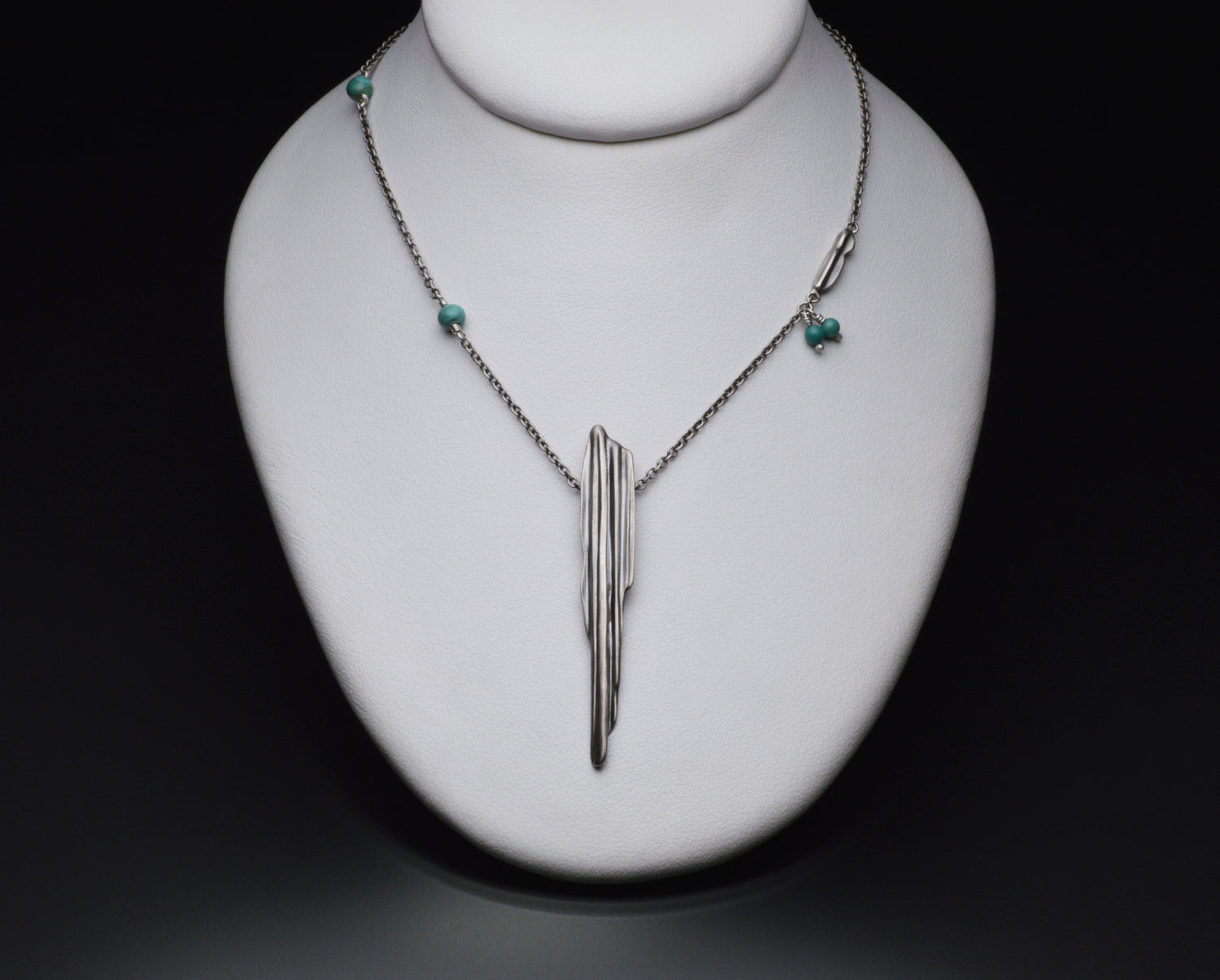 Trento Strawcast Pendant with Kingman Turquoise