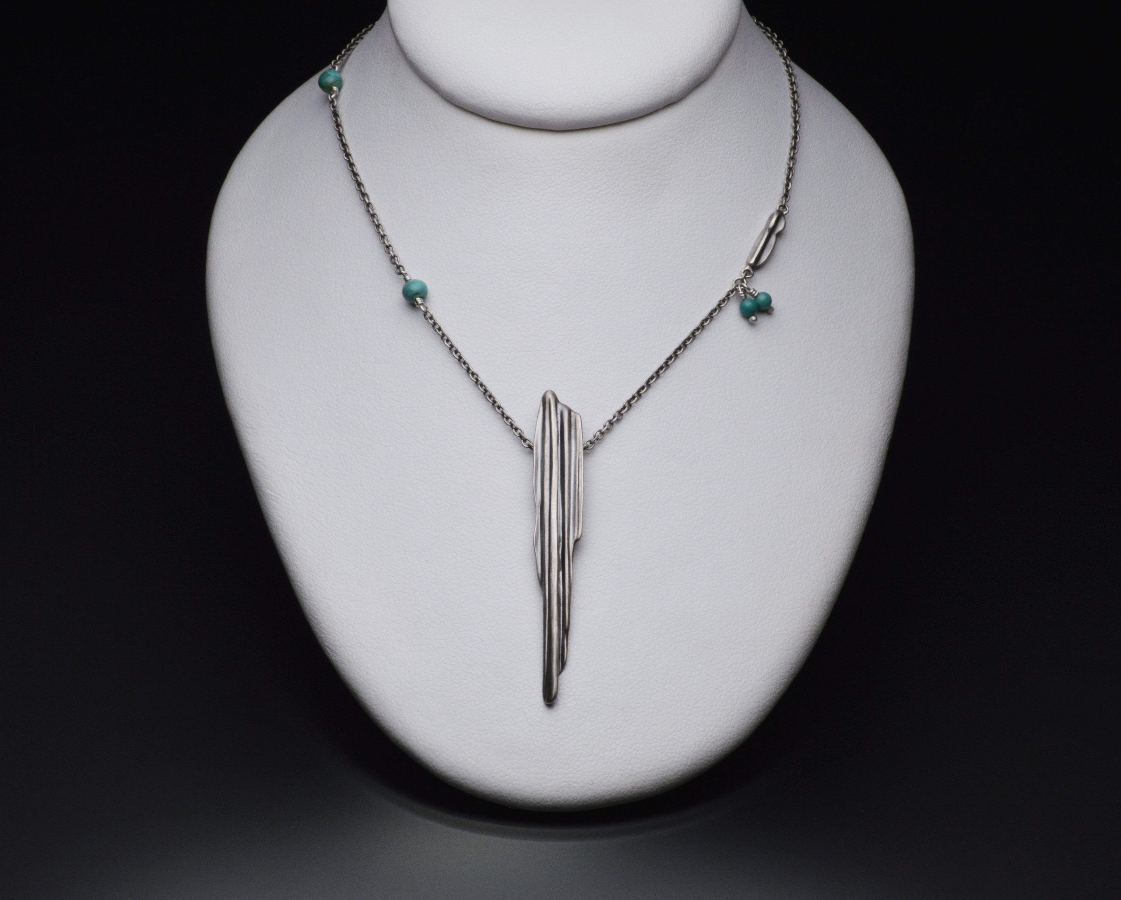 Trento Strawcast Pendant with Kingman Turquoise