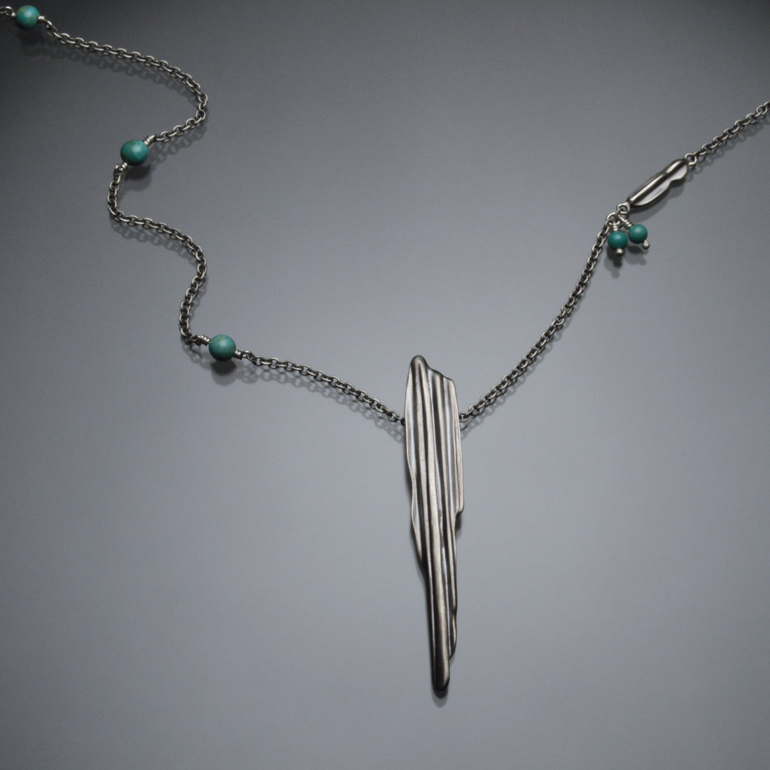 Trento Strawcast Pendant with Kingman Turquoise