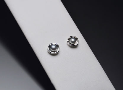 Sanibel Watercast Earrings w/ Pearl