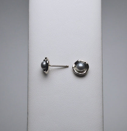 Sanibel Watercast Earrings w/ Pearl