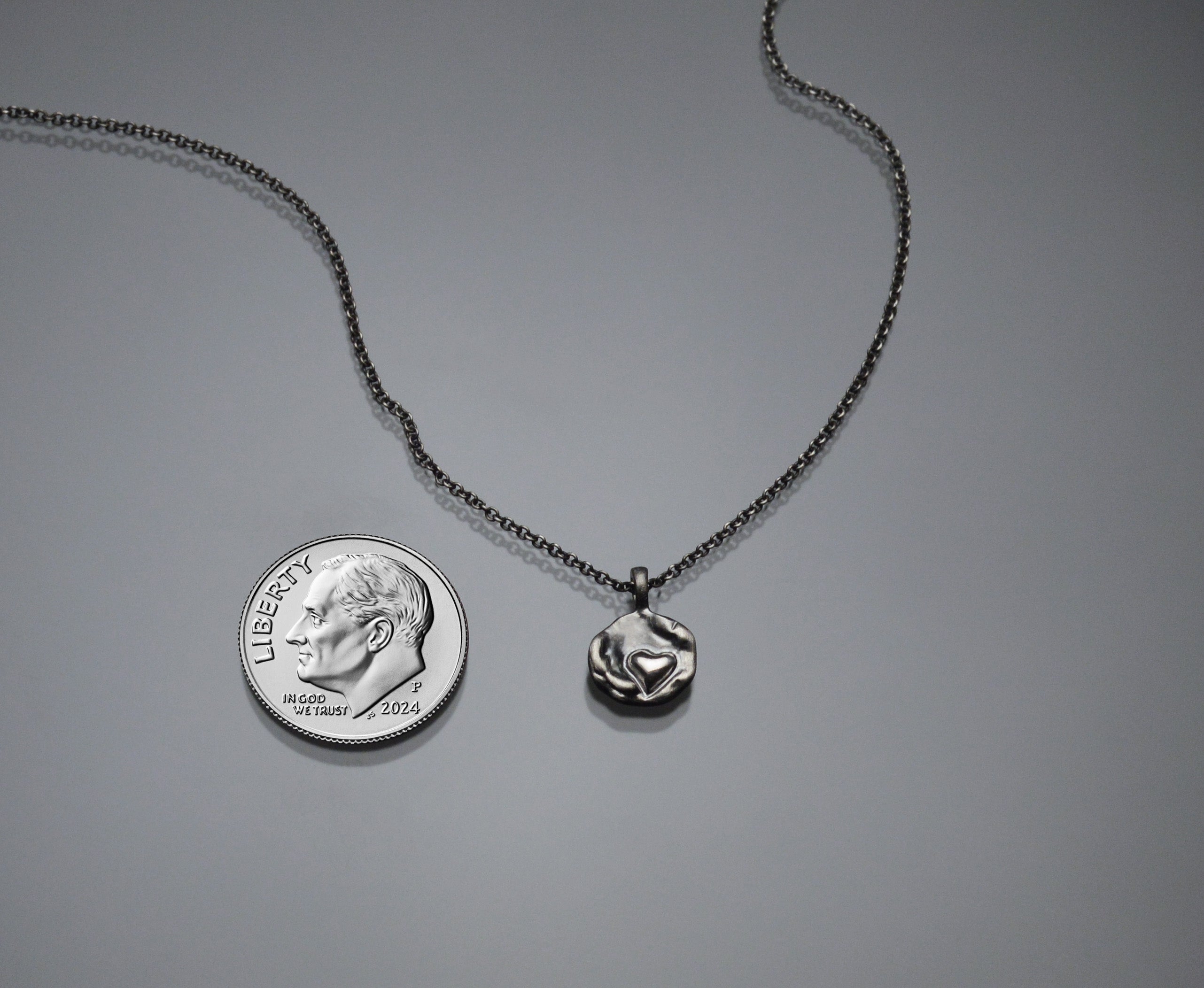 Sardara Watercast Heart Pendant